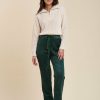 Pret-A-Porter LA FEE maraboutee | Pantalon Velours Coupe Carotte Figue