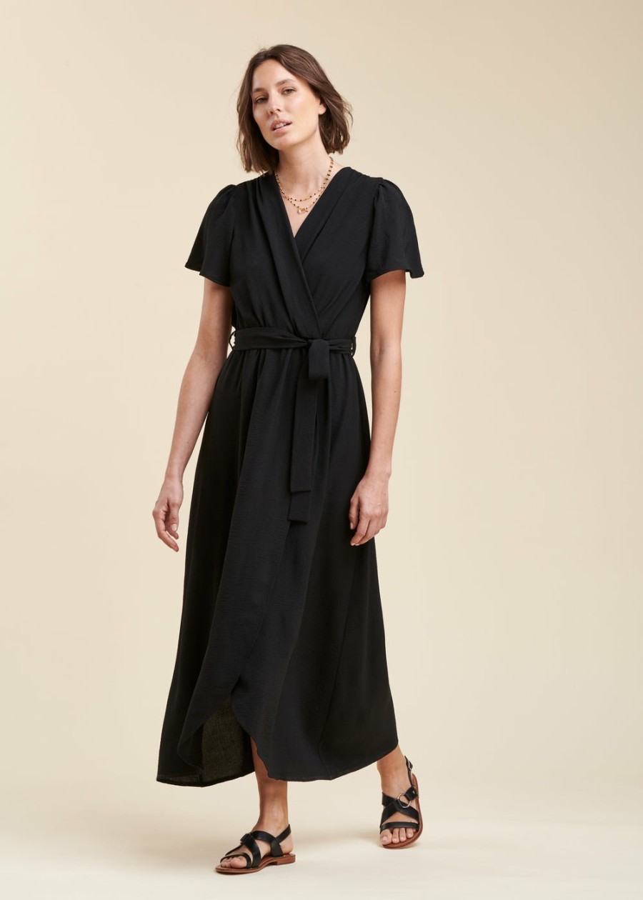 Pret-A-Porter LA FEE maraboutee | Robe Longue Faux Portefeuille Outremer