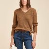 Pret-A-Porter LA FEE maraboutee | Pull En Maille Irisee Marine