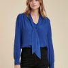 Pret-A-Porter LA FEE maraboutee | Top Ample En Crepe De Viscose Saphir