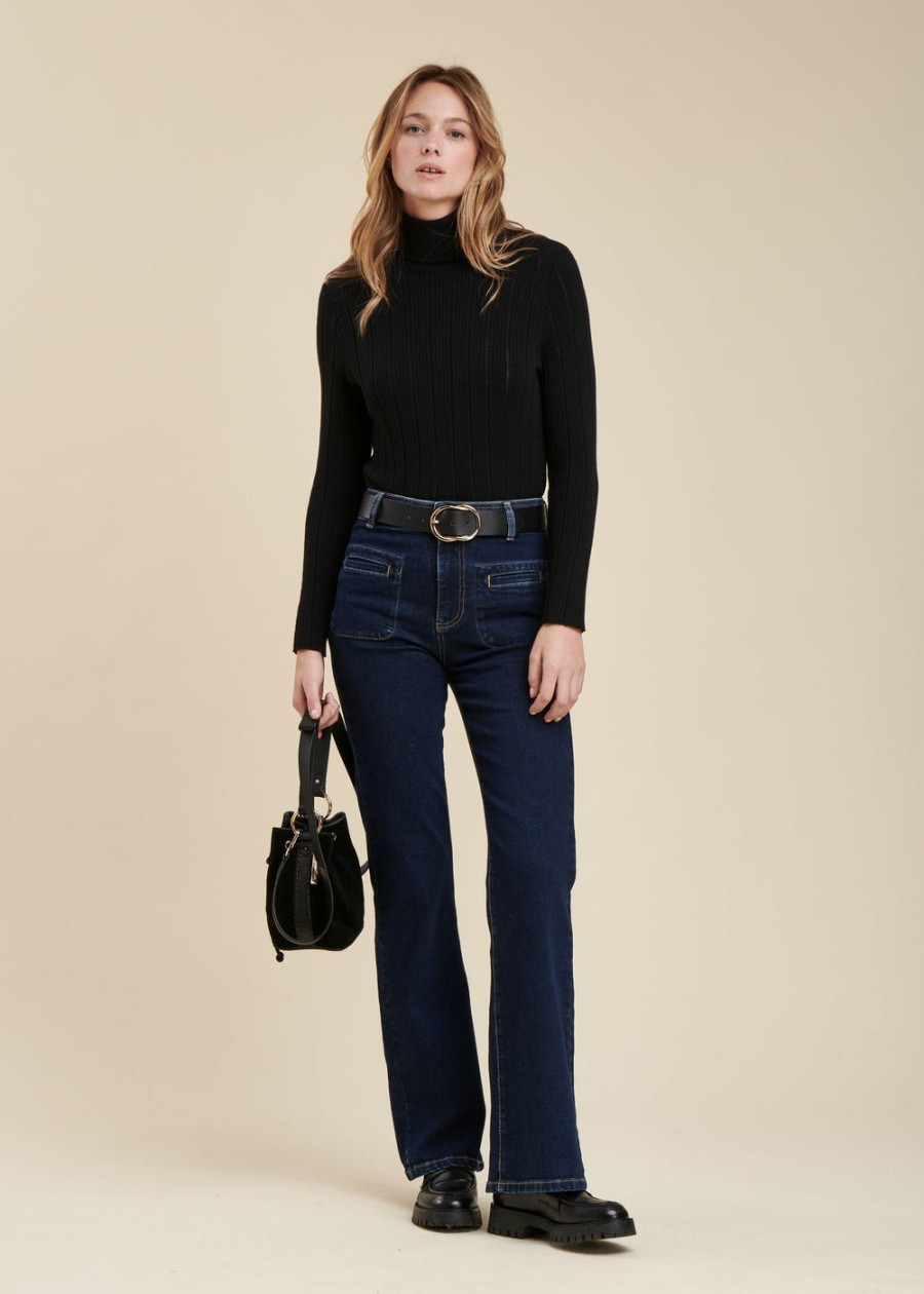 Pret-A-Porter LA FEE maraboutee | Jean Bootcut En Coton Biologique Brut