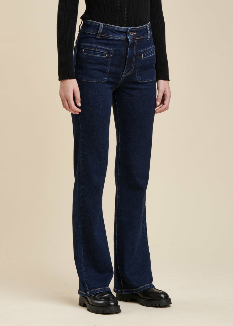 Pret-A-Porter LA FEE maraboutee | Jean Bootcut En Coton Biologique Brut