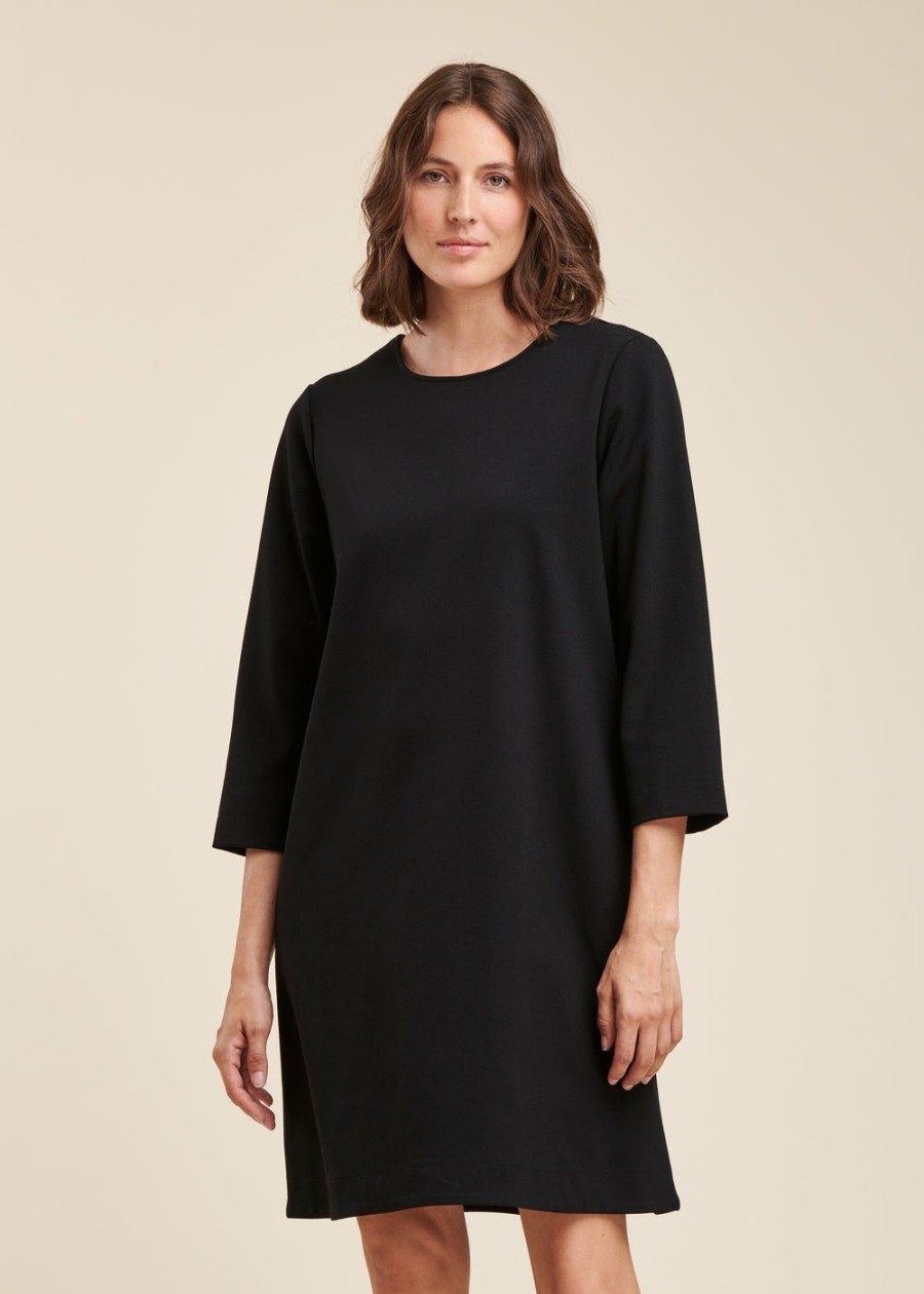 Pret-A-Porter LA FEE maraboutee | Robe Courte En Jersey Milano Noir