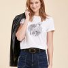 Pret-A-Porter LA FEE maraboutee | Tee-Shirt Manches Courtes En Coton Biologique Blanc