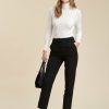 Pret-A-Porter LA FEE maraboutee | Pantalon Cigarette En Polyester Recycle Noir