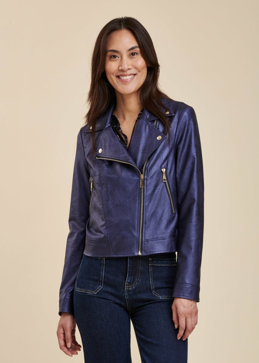 Pret-A-Porter LA FEE maraboutee | Blouson Esprit Motard Bronze