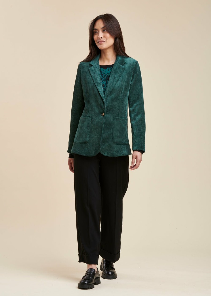 Pret-A-Porter LA FEE maraboutee | Veste Tailleur En Velours Figue