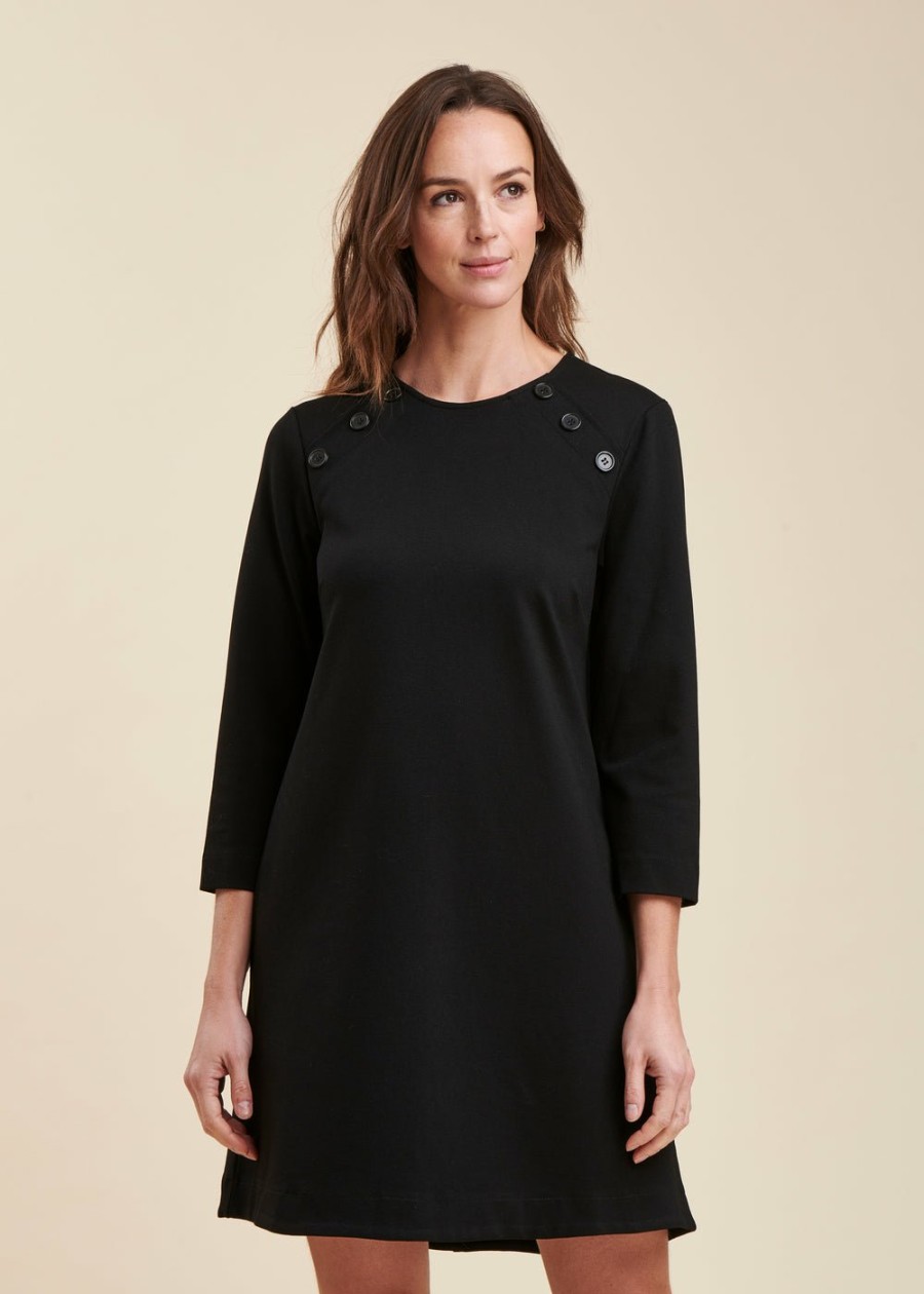 Pret-A-Porter LA FEE maraboutee | Robe Courte En Jersey Milano Vert Bouteille