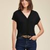 Pret-A-Porter LA FEE maraboutee | Tee-Shirt Encolure V Ecru