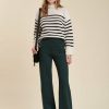 Pret-A-Porter LA FEE maraboutee | Pantalon A Pont En Jersey Milano Vert Bouteille