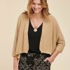 Pret-A-Porter LA FEE maraboutee | Gilet Enveloppe Court Sisal