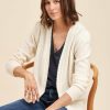 Pret-A-Porter LA FEE maraboutee | Gilet Sans Boutonnage Ecru