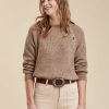 Pret-A-Porter LA FEE maraboutee | Pull Encolure Montante Greige