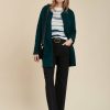 Pret-A-Porter LA FEE maraboutee | Manteau Gilet Vert Fonce