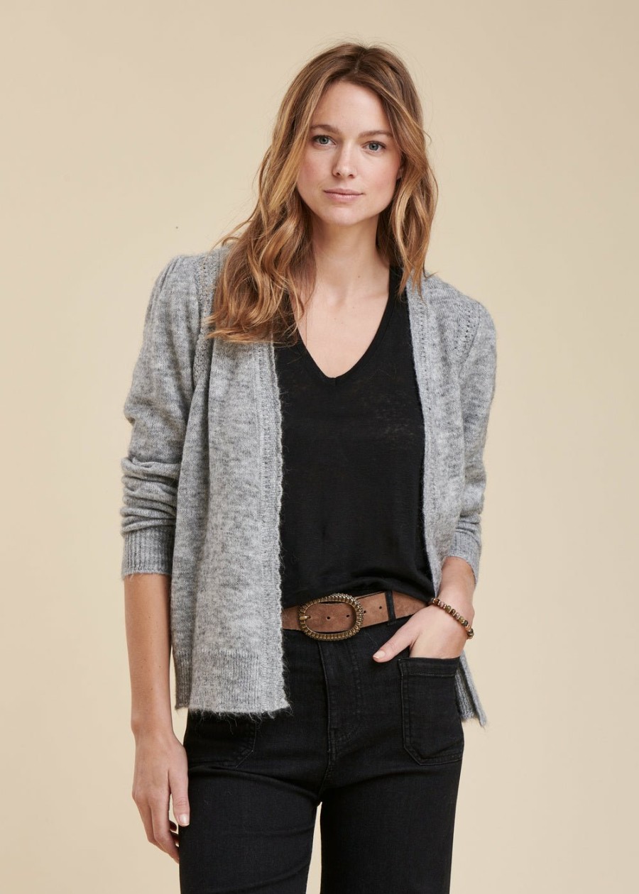 Pret-A-Porter LA FEE maraboutee | Gilet Sans Boutonnage Ecru