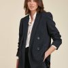 Pret-A-Porter LA FEE maraboutee | Blazer Double Boutonnage Navy