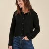 Pret-A-Porter LA FEE maraboutee | Gilet Court Avec Col Noir