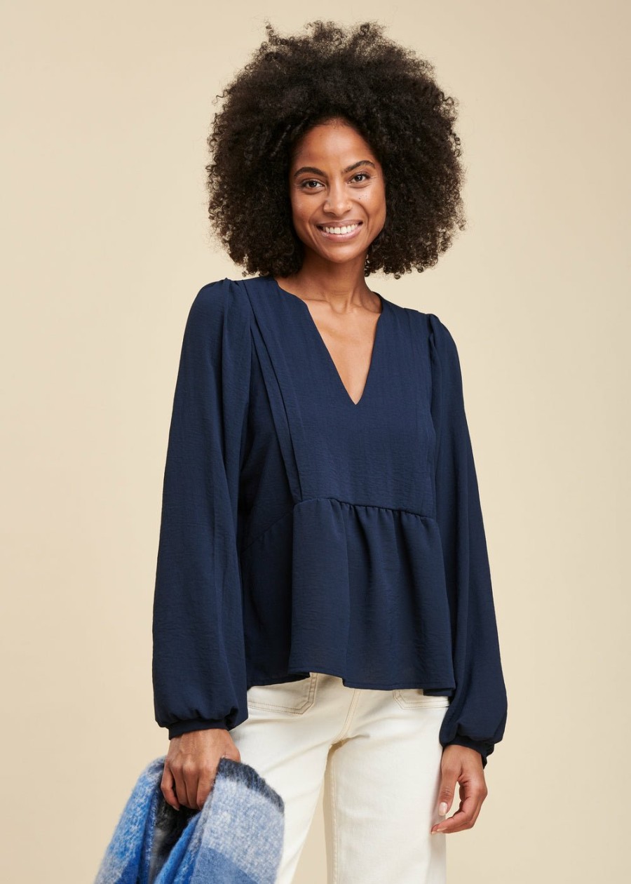 Pret-A-Porter LA FEE maraboutee | Top Ample Navy