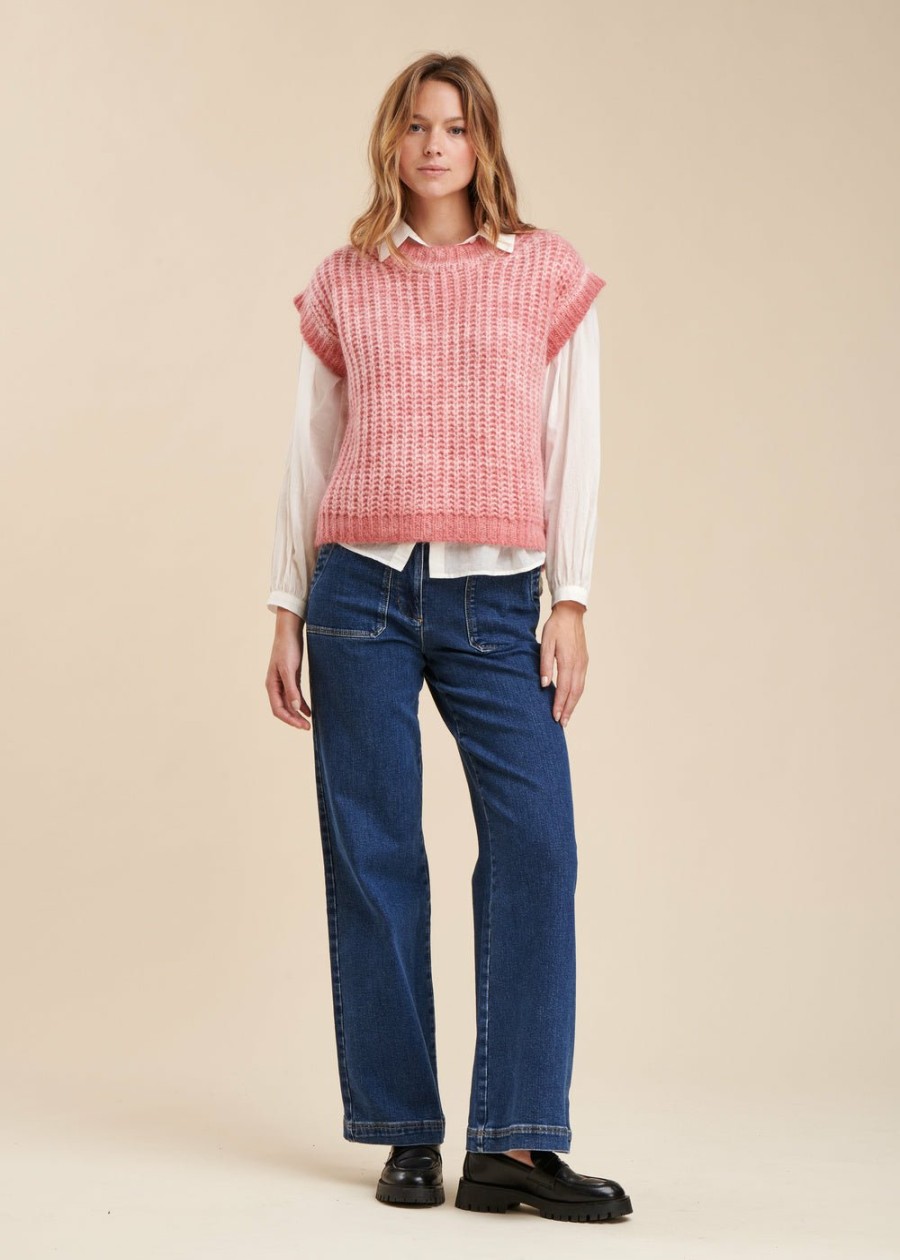 Pret-A-Porter LA FEE maraboutee | Pull Sans Manches Cold Dye Mars