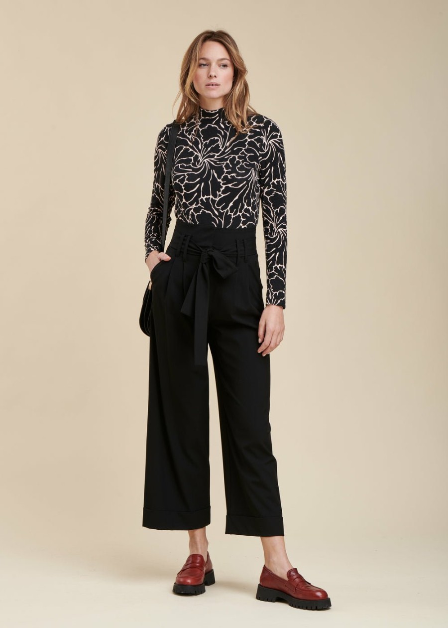 Pret-A-Porter LA FEE maraboutee | Pantalon Large 7/8Eme Noir