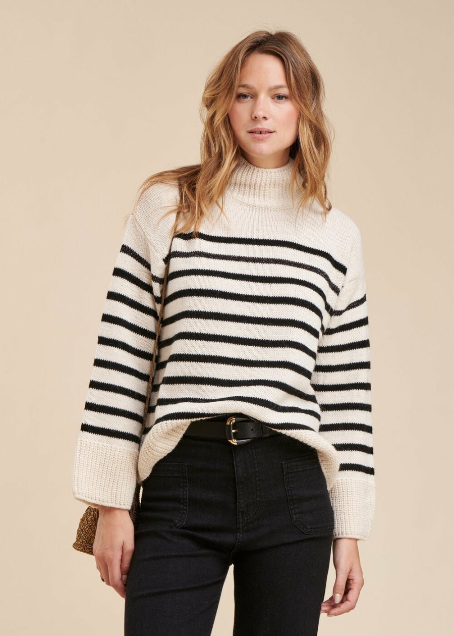 Pret-A-Porter LA FEE maraboutee | Pull Mariniere Noir