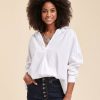 Pret-A-Porter LA FEE maraboutee | Blouse Large A Manches Longues Blanc