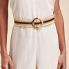 Accessoires LA FEE maraboutee | Ceinture Elastiquee Rayee Peach