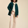 Pret-A-Porter LA FEE maraboutee | Manteau Court Ceinture Petrole