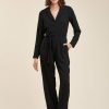 Pret-A-Porter LA FEE maraboutee | Combinaison Avec Col Tailleur Navy