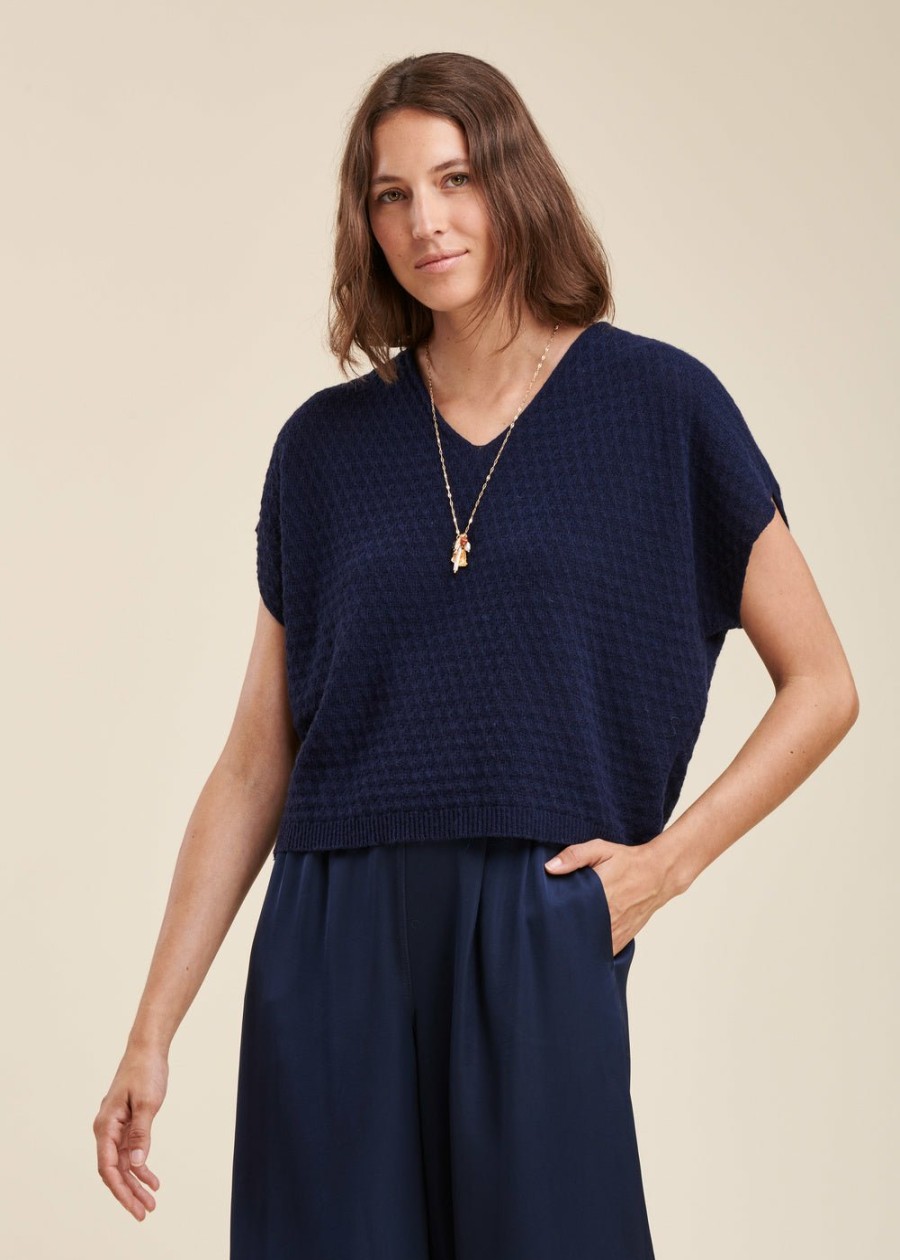 Pret-A-Porter LA FEE maraboutee | Pull Manches Courtes Oversize Stormy