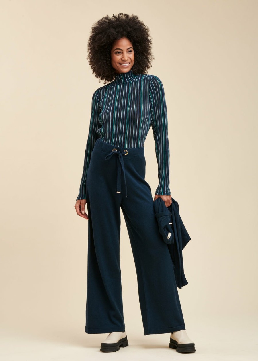 Pret-A-Porter LA FEE maraboutee | Pantalon Maille Petrole