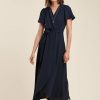 Pret-A-Porter LA FEE maraboutee | Robe Longue Faux Portefeuille Outremer