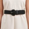 Accessoires LA FEE maraboutee | Ceinture Large Tressee Noir