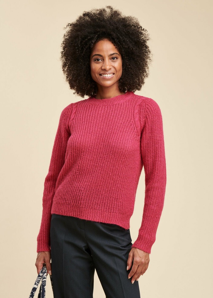 Pret-A-Porter LA FEE maraboutee | Pull Mousseux Encolure Ronde Azalee