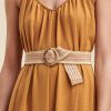 Accessoires LA FEE maraboutee | Ceinture Elastiquee Rayee Peach