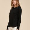 Pret-A-Porter LA FEE maraboutee | Tee-Shirt Encolure Ronde Noir