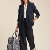 Pret-A-Porter LA FEE maraboutee | Pantalon Droit 7/8Eme Navy