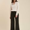 Pret-A-Porter LA FEE maraboutee | Pantalon 7/8Eme En Velours Cendre