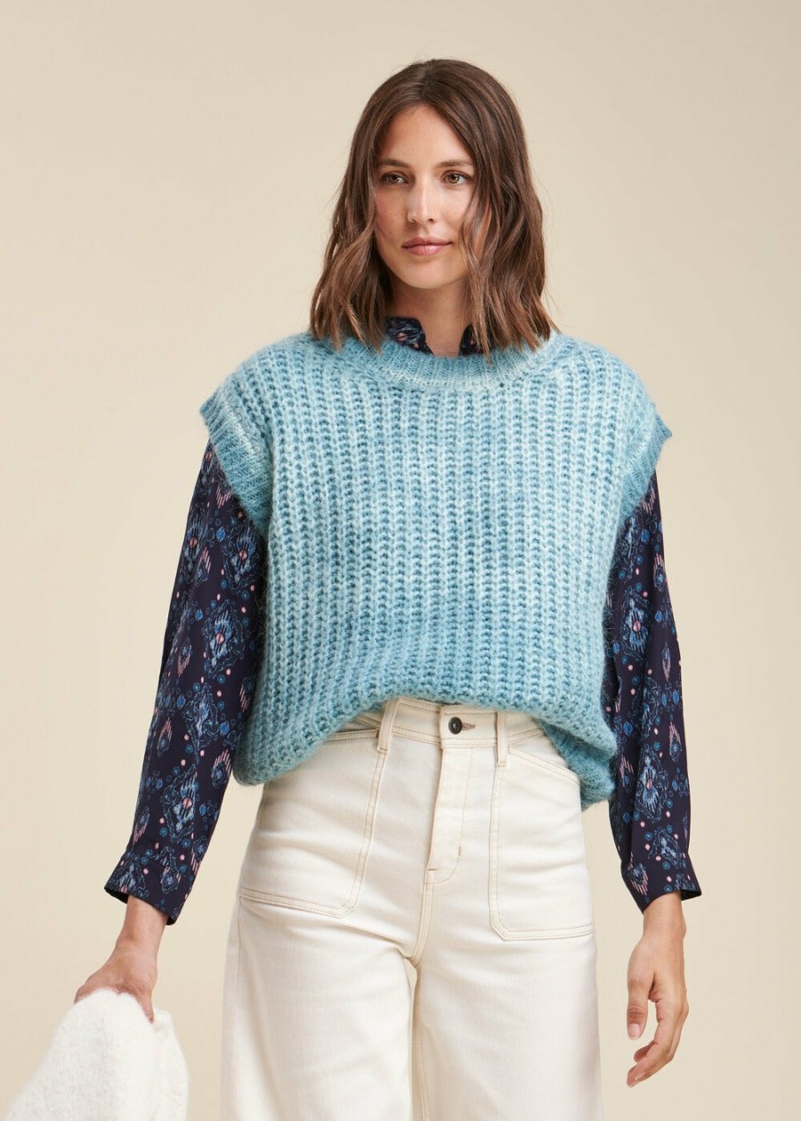 Pret-A-Porter LA FEE maraboutee | Pull Sans Manches Cold Dye Mars