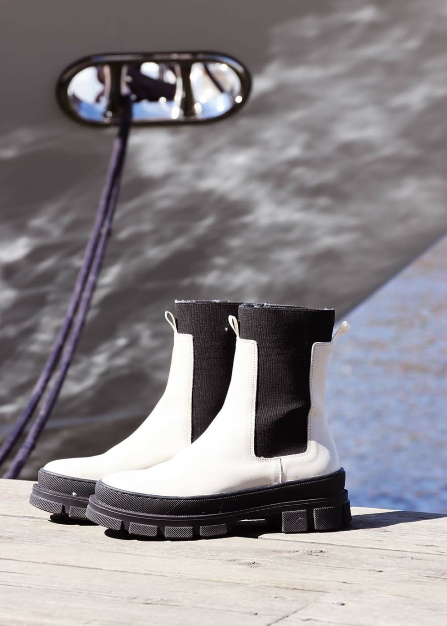 Accessoires LA FEE maraboutee | Chelsea Boots En Cuir De Vachette Noir