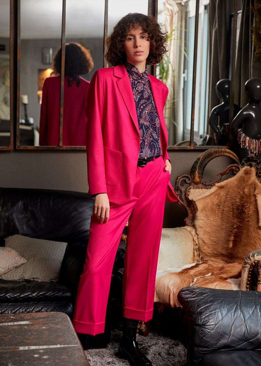 Pret-A-Porter LA FEE maraboutee | Veste Tailleur Fushia