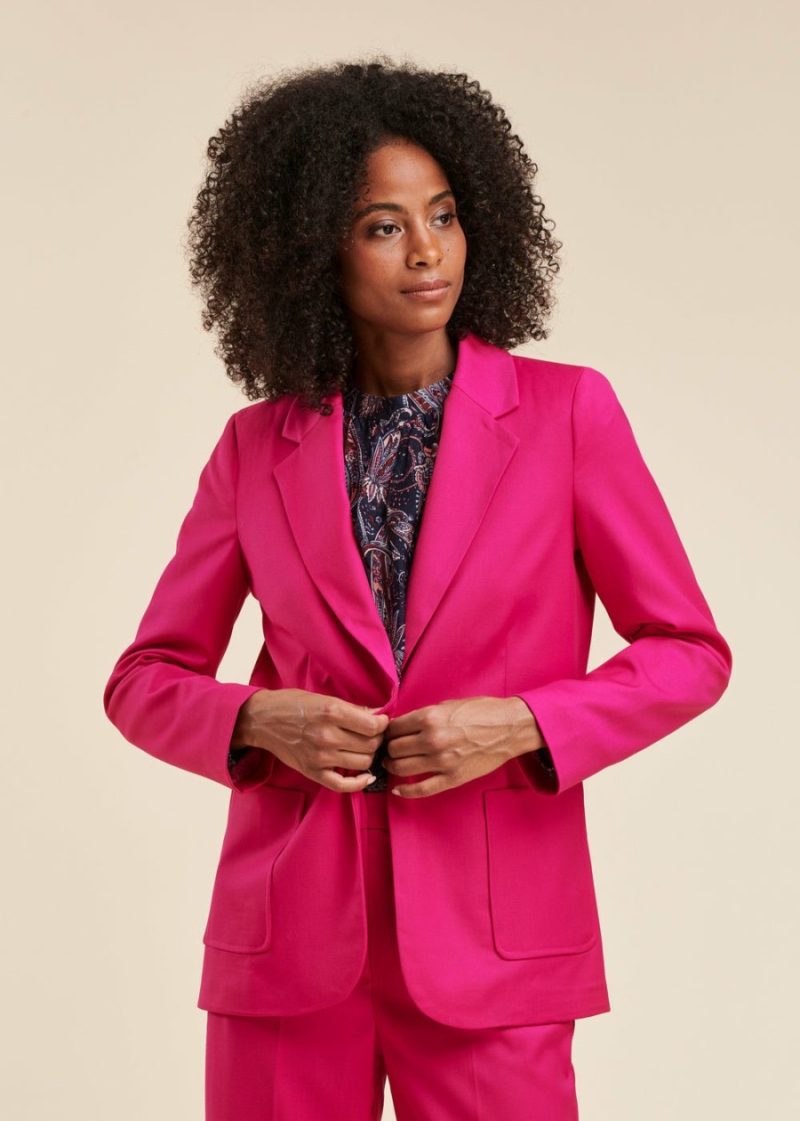 Pret-A-Porter LA FEE maraboutee | Veste Tailleur Fushia