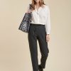 Pret-A-Porter LA FEE maraboutee | Pantalon Coupe Carotte Noir