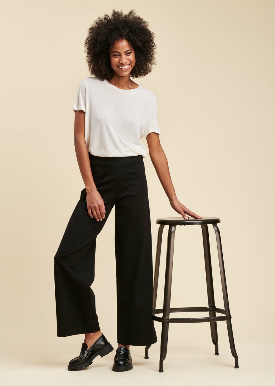 Pret-A-Porter LA FEE maraboutee | Pantalon En Jersey Milano Noir